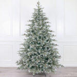 Pre-lit white dot five+seven furcation double color PE Christmas tree with cones - Image 3