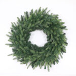 Prelit seven furcations PE+five furcations PE+PVC mixed wreath - Image 2
