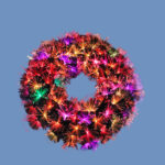 Special multicolor LED torx tip fiber optic wreath - Image 2