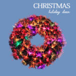 Special multicolor LED torx tip fiber optic wreath