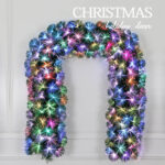 Special multicolor torx tip fiber optic garland