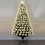 Green PVC warm white LED torx tip fiber optic tree - Image 2