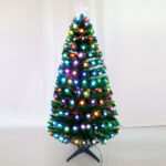 Green PVC multicolor LED fiber optic tree - Image 2