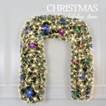 Warm white+special multicolor fiber optic garland