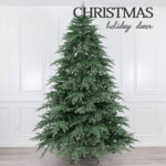 Seven+five furcations double color PE+PVC sharp tip luxury Christmas tree