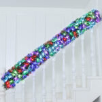 synchronous multicolor changing lights torx tip fiber optic garland - Image 2